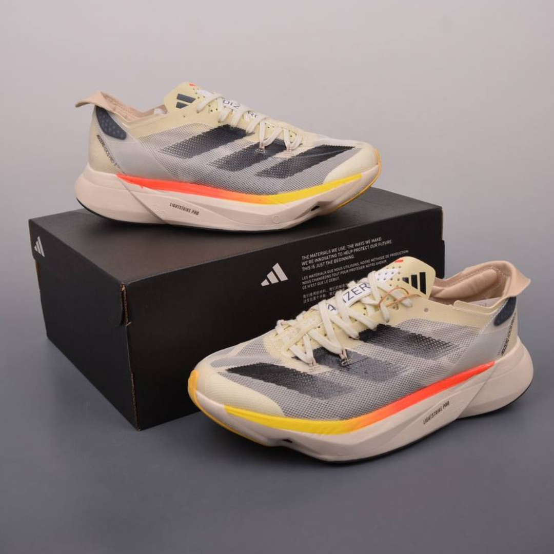 Adidas Adizero Adios Pro 3 - Bege/Preto/Laranja