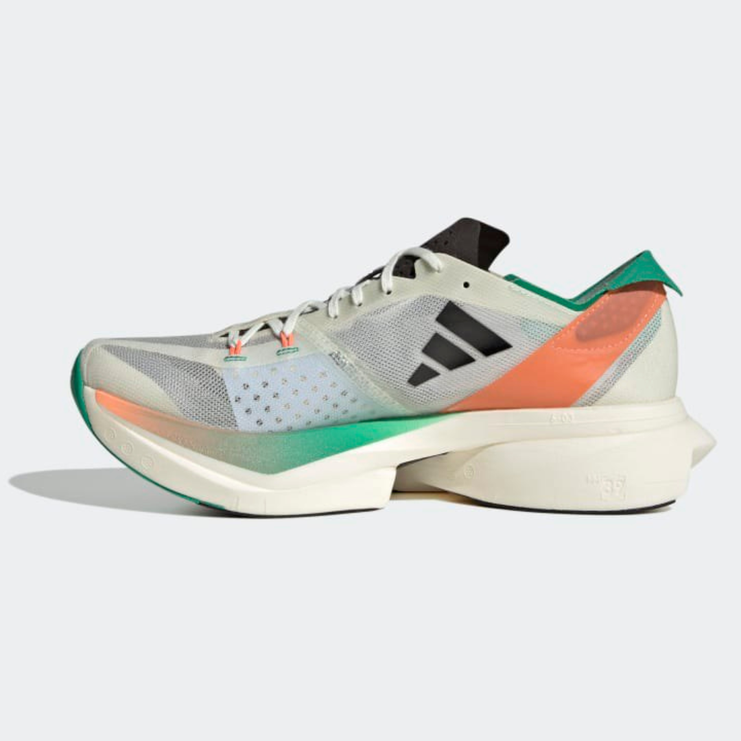 Adidas Adizero Adios Pro 3 - Branco/Preto/Fusão Coral