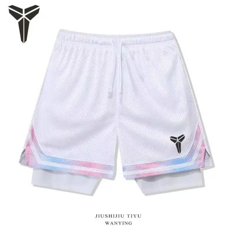 Shorts Americanos Esportivos 2 em 1 - Secagem rápida e Respirável