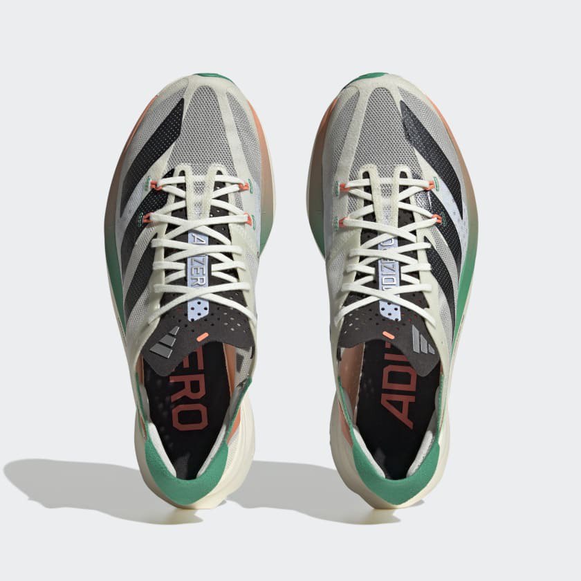 Adidas Adizero Adios Pro 3 - Branco/Preto/Fusão Coral